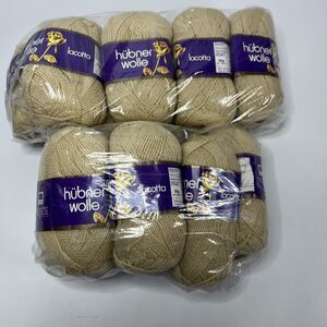 Huebner Wolle Yarn Lot of 14 Skeins WASHABLE Beige Color 5 Lot 51442
